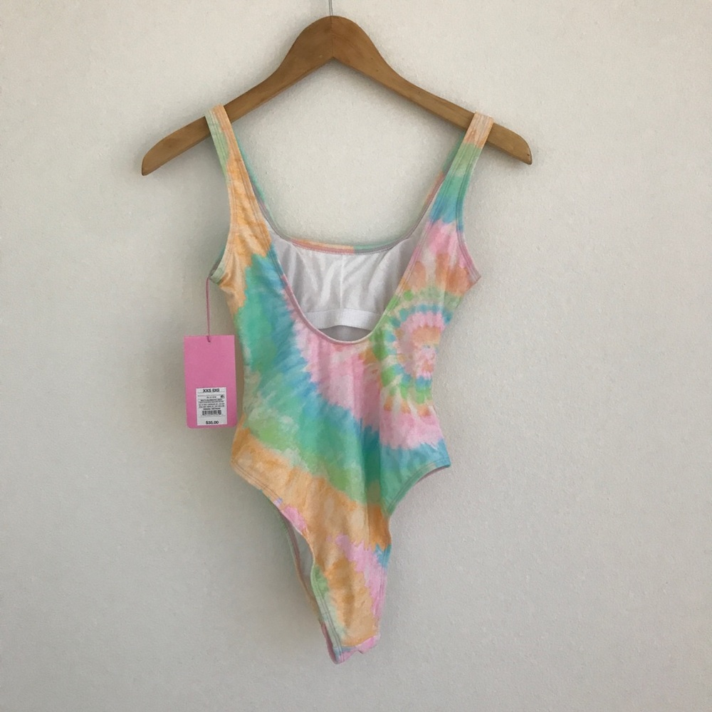 Stoney Clover for target tie dye cheeky high leg one piece swimsuit - Picture 7 of 7